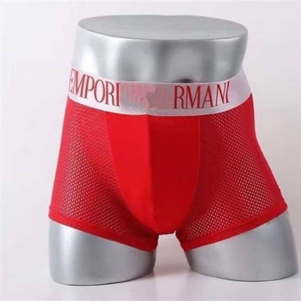 Emporio Armani 3 PC Multicolored Modal‎ Boxer Brief Mesh Men’s Soft Underwear XL
